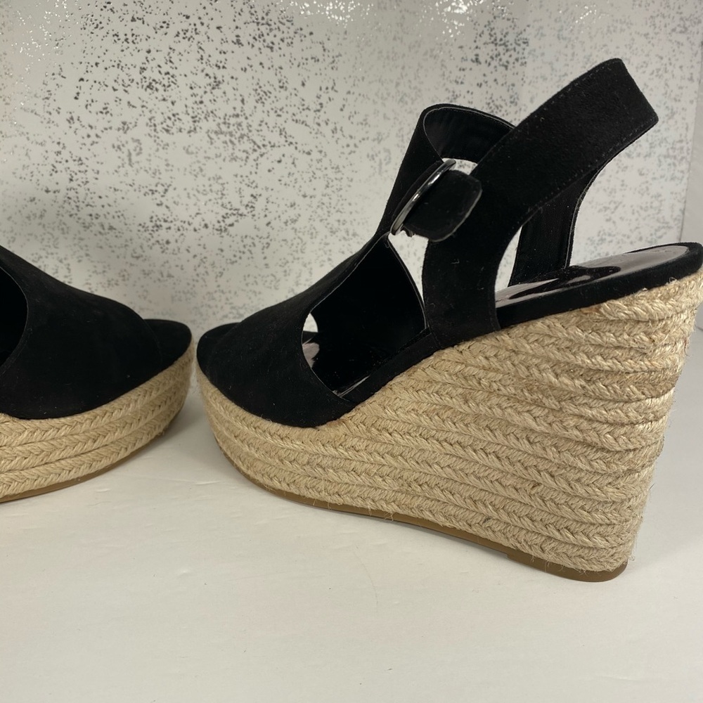 🆕Carlos by Carlos Santana Black Wedge Shoe - 8.5 - Picture 9 of 13